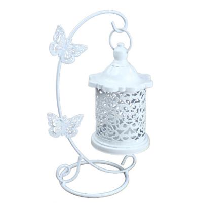 China art & Collectible iron hollow candle holder with butterfly hook for household crafts decoration for sale