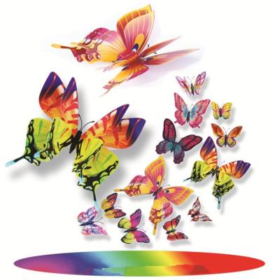 China Multicolor Plastic Plastic Artificial Lifelike Simulated Butterfly For Outdoor And Indoor Bedroom Garden Yard Decorations for sale