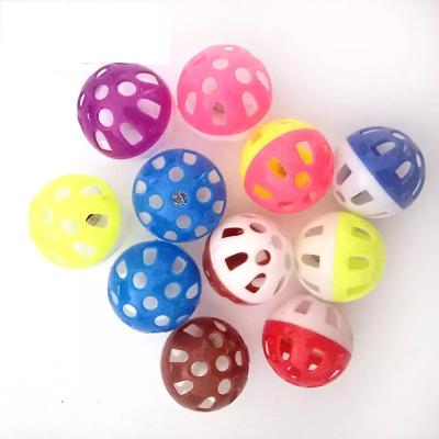 China Cats Factory Direct Sale Cat Interactive Toy Cat Toys Pet Toy Ball to Play two-color Sounding Bell Ball for sale