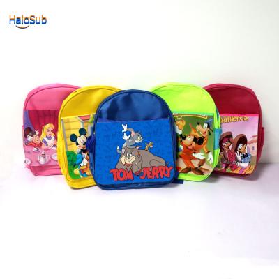 China 2021 popular kids wholesale custom sublimation no blanks backpack fashion sublimated school bag for promotion gift for sale