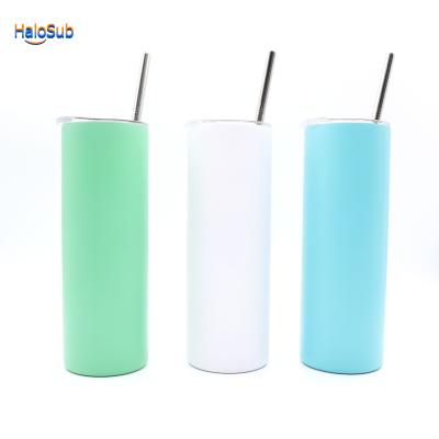 China New PORTABLE 600ML Double Wall Grow In Dark Tumbler Sublimation Blank Stainless Steel Water Bottle for sale