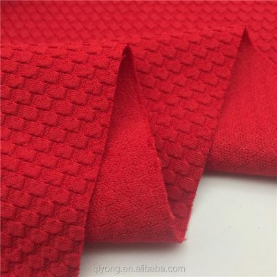 China Soft High Grade Knitted Polyester Stretched Jacquard 3D Knit Fabric For Fashion Garments for sale