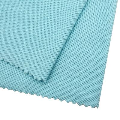 China 100% QUICK DRY Classic Knitting Polyester Spun Pique Knitted Fabric In Cheap Price for sale