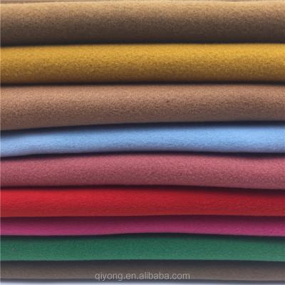 China Single Hot Selling Roving Knitted Hacci Fleece Textile Material Woolen Fabric For Women Cloth Woolen Coat for sale