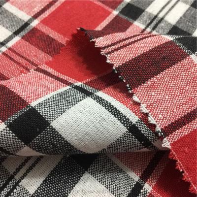 China Shrink-Resistant Chinese Cheap Woven Polyester Cotton Blended For Recycling To Yarn Hot Check Dyed Fabric In Sri Lanka for sale