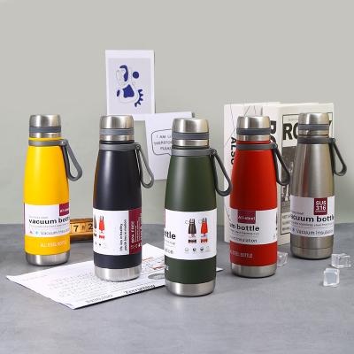 China Simply Modern Reusable PORTABLE Vacuum Flask For Sports Travel Gym Bike Water Bottles With Filter Handle for sale