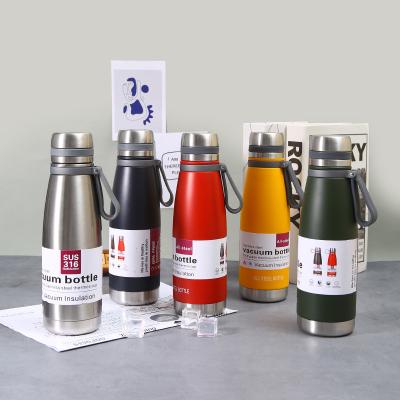 China PORTABLE Running Water Bottle Wrist Kettle Sports Kettle 304 Stainless Steel Flask Internal Vacuum Filter for sale