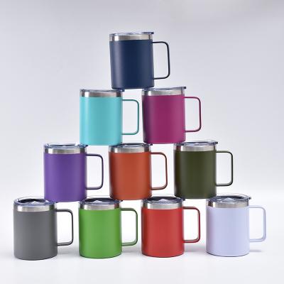 China PORTABLE Stainless Steel Travel Insulated Tumblers with Slide Lid Vacuum Camping Coffee Mug for Hot and Cold Drinks for sale