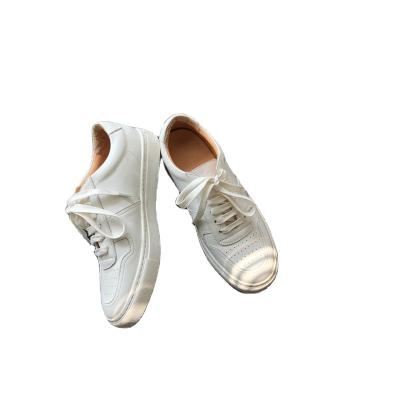 China New Ladies Flat Leather Strap Casual Fashion White Shoes Flat Shoes Loafers for sale