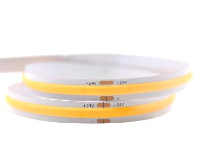 China LANDSCAPE gusset led strip cob illumination dc 12v /24v uniform waterproof flexible IP 65 / IP 67 4MM 8MM10MM width led strip for sale