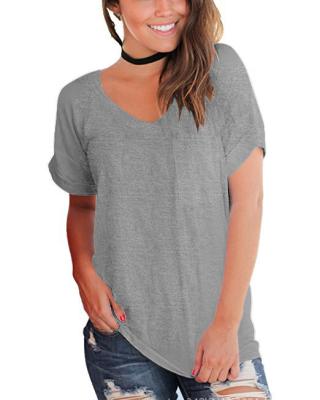 China Manufacturer Direct Sales Soft Simples Women's Breathable Polyester T Shirts for sale