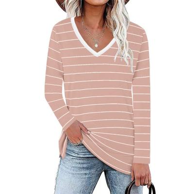 China 2021 Fashion Autumn Women's Long Sleeve T-shirt Breathable Print Long Sleeve T-shirt Women for sale