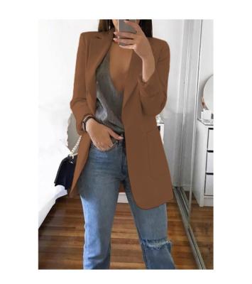 China Autumn Winter New Style Suit Sustainable Jacket Fashion Long Sleeve Clothe Women's Hot Sale Casual Coat for sale