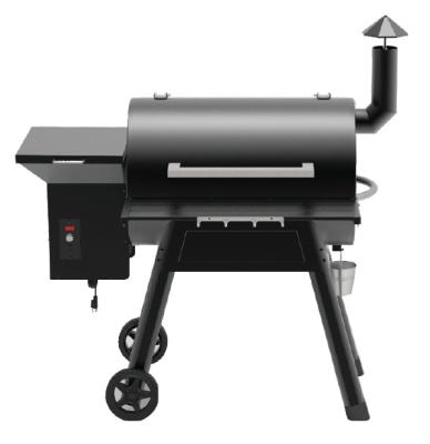 China Adjustable height wood pellet grill and smoker for sale