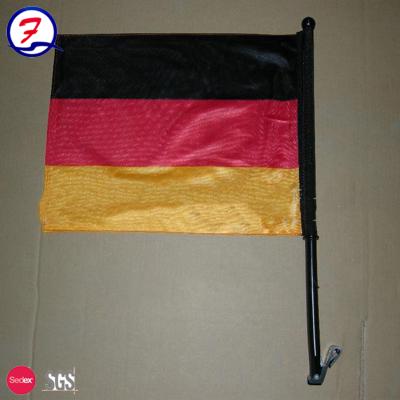 China Plastic Full Color Printed Flagpole Car Flag Holder FlagpolePromotional Car Hood Hood Steering Wheel for sale