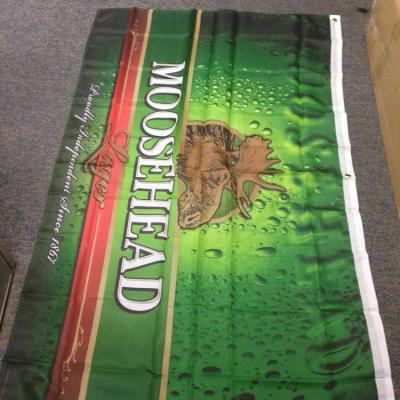 China Durable Polyester Fabric Sublimation Printing Fabric Top Custom Sport Flag Hanging Banner for sale