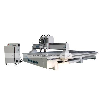 China Building Material Stores China CNC Wood Router Independent Double 2 Heads CNC Router Engraver Machine 1325 for sale