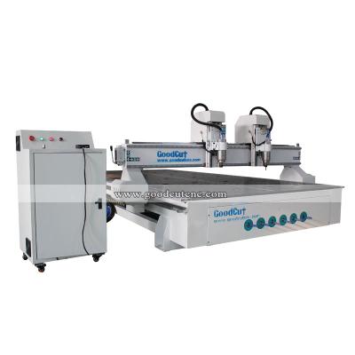 China Building Material Shops China Independent 2 Heads Woodworking CNC Router 2030 Multi Axis 2030 Wood CNC Carving Machine for sale