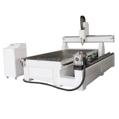 China 1325 Cylinder 4 Axis Rotary CNC Woodworking CNC Engraving Carving Router Flat And Circular With Syntec CNC Controller for sale