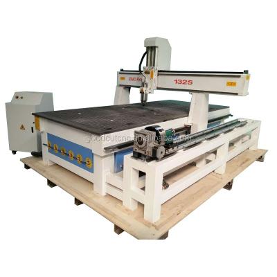 China Building Material Shops China 4 Axis Cylinder Wood CNC Machinery CNC Router With Rotary for sale