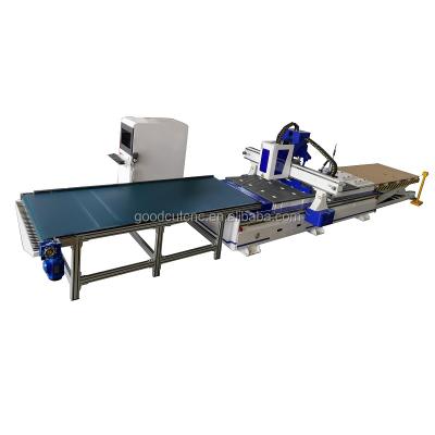 China Advertising Cutting CCD Camera Auto Loading Unloading Table Door Engraving Wood Drilling CNC Machine Price In India With CCD for sale