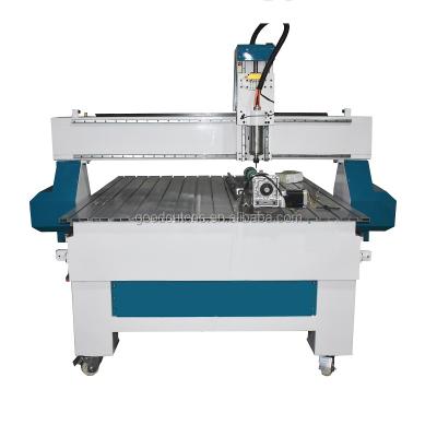 China Hotels China Wood 3d Advertising Machine Mini CNC Router 1212 With Rotary Device for sale