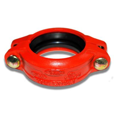 China Professional Manufacturer Pipe Connected Grooved Pipe Fittings ASTM A536 Ductile Iron Grooved Coupling for sale