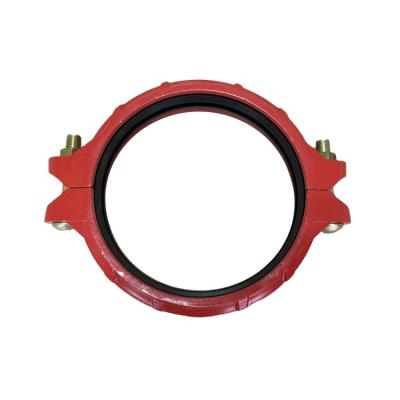 China Pipe Connected Grooved Pipe Fittings 300 PSI Rigid Coupling For Fire Protection System for sale