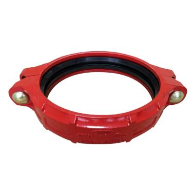 China Hose Connected 300psi Ductile Iron Grooved Flexible Coupling With FM-UL Certificates for sale