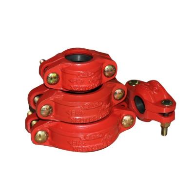 China Hose Connected Ductile Iron 300psi / 2.07MPa FM-UL Fire Fighting Grooved Rigid / Flexible Coupling for sale