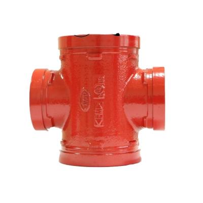 China Pipe Connected FM-UL-CE Certification Grooved / Threaded Equal Cross Grooved Pipe Fittings for sale