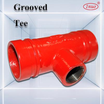 China Pipe Connected Ductile Iron Grooved Tee High Quality FM / UL-Approval for sale