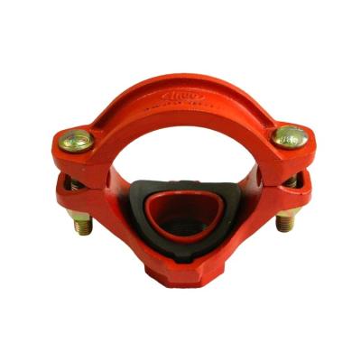 China Pipe Connected Fire Fighting System Ductile Iron Threaded Mechanical Tee UL-FM Approved for sale