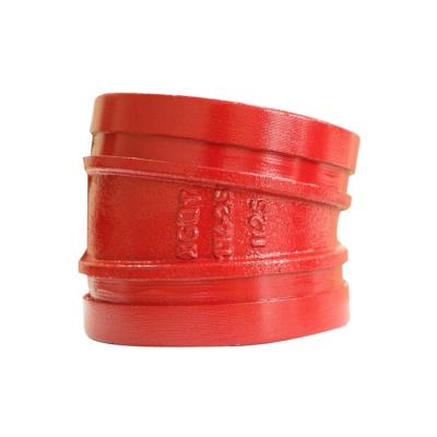 China Pipe Connected Good Quality High Pressure Grooved Ductile Iron 11.25 Degree Elbow for sale