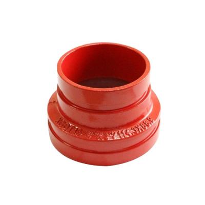 China Pipe Connected Parts Standard Ductile Iron Grooved Reducer With FM-UL Approval for sale