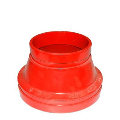 China Pipe Connected FM-UL Listed Ductile Iron Grooved Pipe Fittings Concentric Reducer for sale