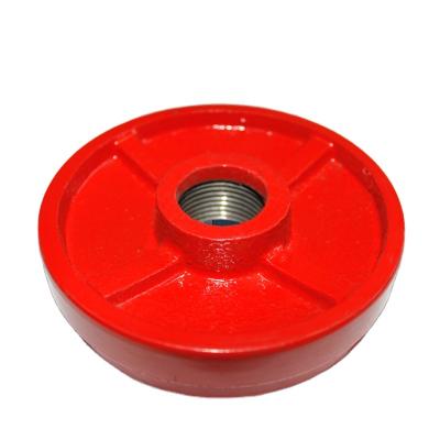 China Pipe Connected Grooved Ductile Iron Pipe Fittings With Concentric Hole Bezel for sale