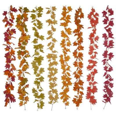 China Beautiful colorful fast delivery saw make resistant artificial silk antifading maple Toronto leaves to wedding decoration accessories for sale