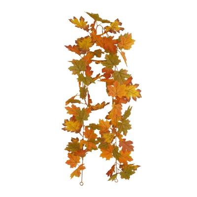 China Beautiful Artificial Flower Wedding Colorful Autumn Maple Leaf For Photography Background Decoration for sale