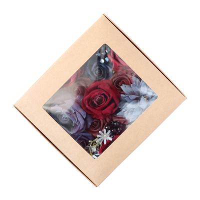 China Wholesale Artificial Wedding Home Decoration Party Pe Foam Flower Rose Box Valentine Gift For Party Decoration for sale