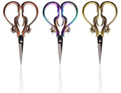 China European Embroidery Scissors Vintage Style Dressmaking Stainless Steel Sewing Scissors Work Craft Scissors for sale