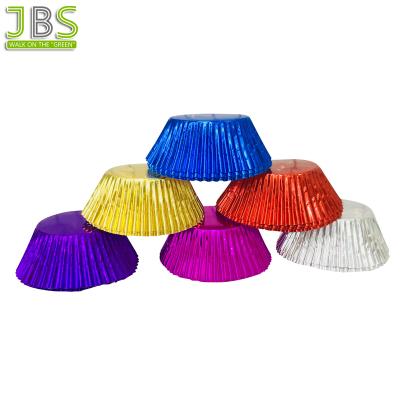 China Disposable Colorful Aluminum Baking Cups for Candy for sale