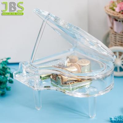 China Suitable for any occasions clear roll up piano music box for sale