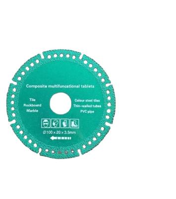 China High Speed.Straight Smooth Edge 4 Inch Brazed Multipurpose Cutting Blade Saw Blade Ceramic Tile Glass Cutting Disc For Angle Grinder for sale