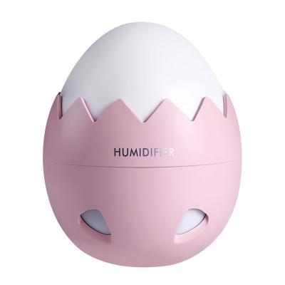 China Outdoor Egg Shape Mini USB 400ml Warm Lightweight Humidifiers With Intelligent Protection Against Mini Cool Mist Ultrasonic Humidifier for sale