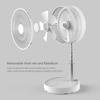 China High Quality TELESCOPIC FLOOR FAN Rotating Rechargeable Folding Portable Telescopic Floor Fan Foldable Portable Fans Storage for sale