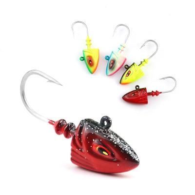 China OEM 80g MR JIGGING L022 Antimony Alloy Lead Shape Lead Jighead Jig Hook Metal Jig Heads Lead Fishing Lure for sale