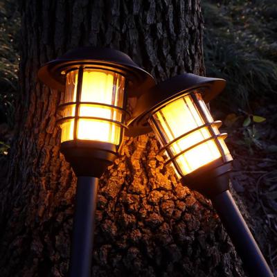 China Solar Lawn Flashing Lawn Lamp Landscape Flame ROAD Pathway Waterproof Decoration Light for sale