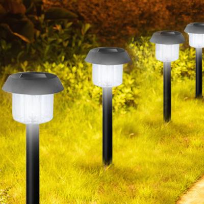 China Residential Plastic Glass LED Solar Lights Saving Outdoor Landscape Light For Country Yard Solar Pathway Light for sale