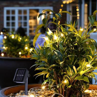 China LANDSCAPE 300 100Ft LED Bulbs Solar Waterproof Christmas Light Landscape Party Lights Copper Wire Christmas Lights for sale